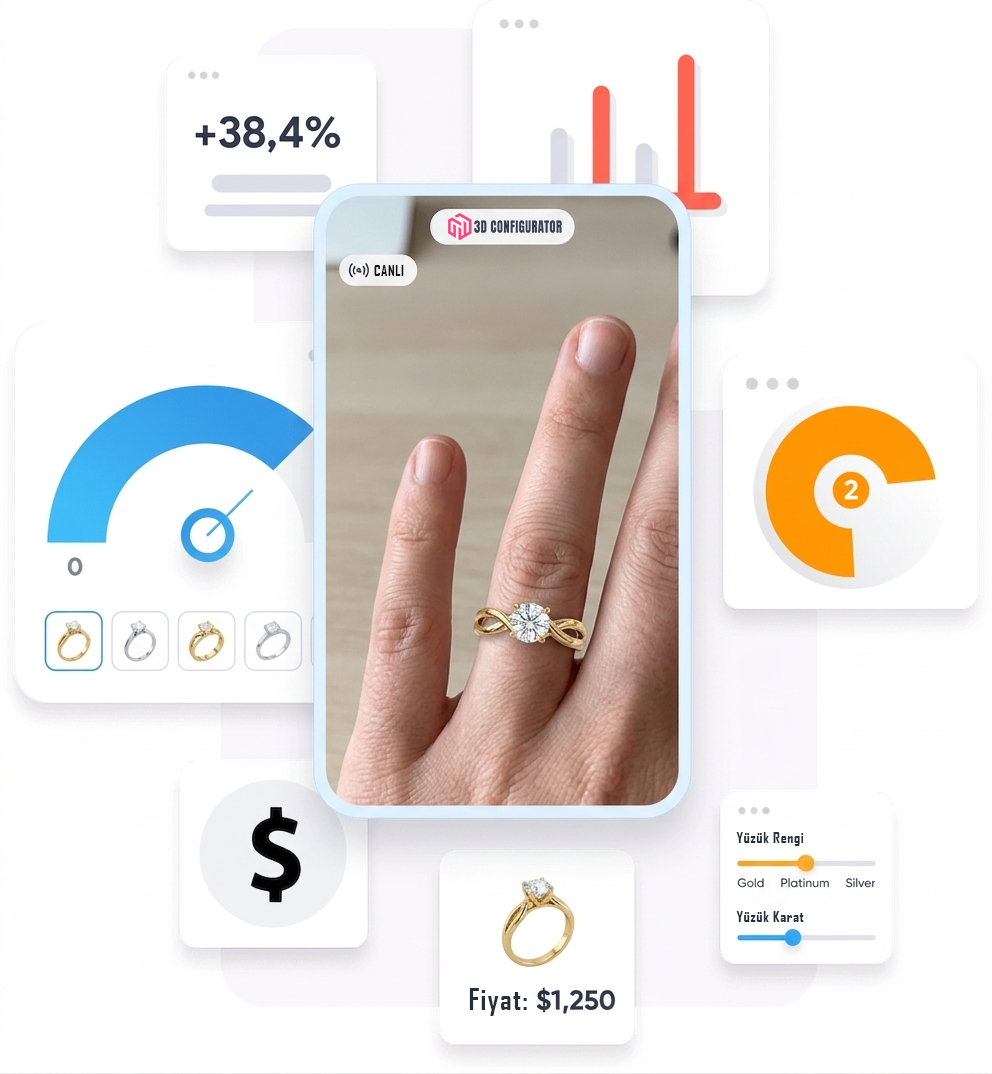 Web AR sanal deneme ve fiyat motoru detay